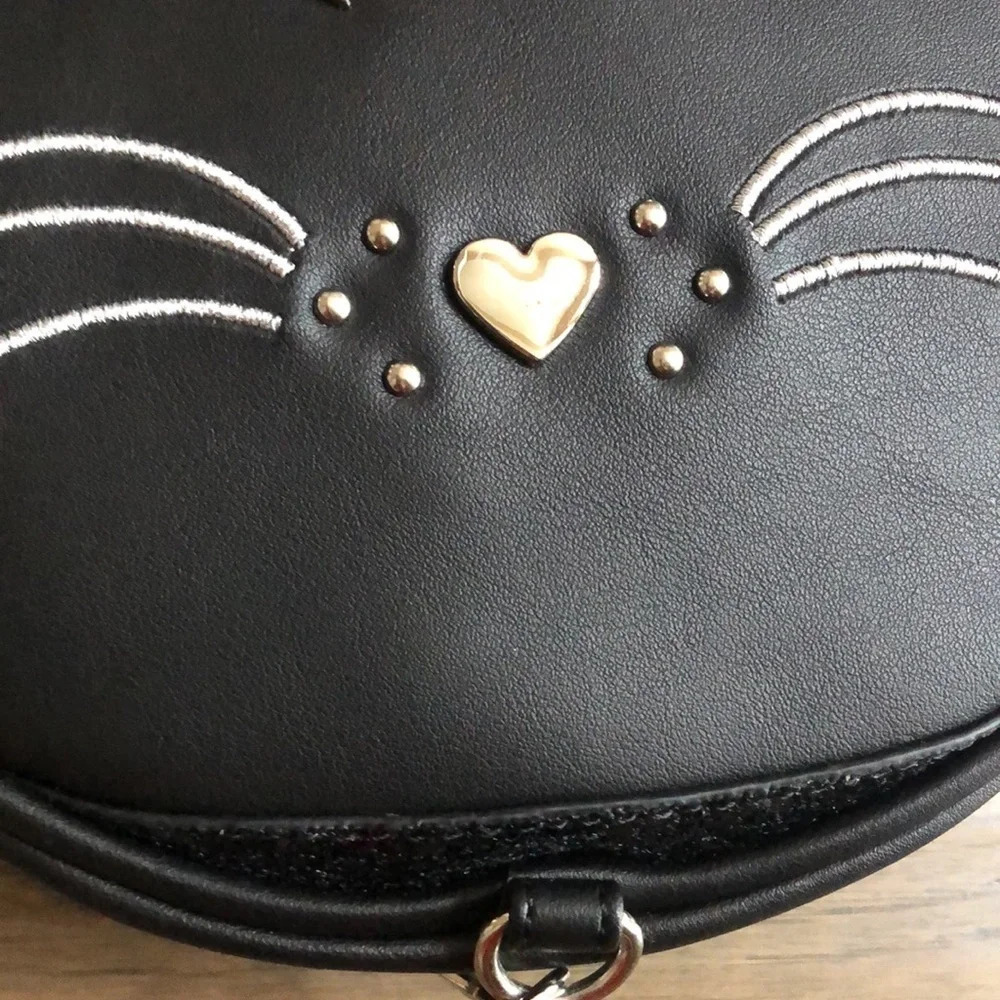 Betsey Johnson black cat kitsch crossbody bag New with tags - Picture 4 of 12